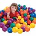 Set 100 bile din plastic multicolore pentru copii
